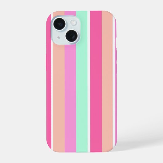 Snoep Kleurenstrips iPhone 15 Case (Achterkant)
