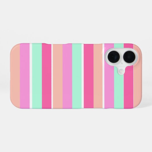 Snoep Kleurenstrips iPhone 16 Hoesje (Achterkant horizontaal)