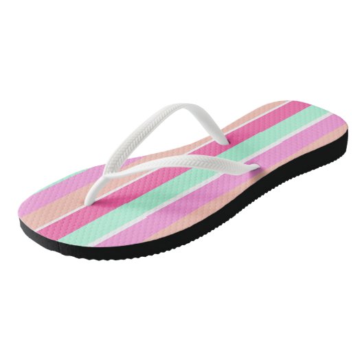 Snoep Kleurenstrips Teenslippers (Schuin)