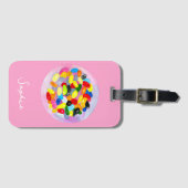 Snoep kleurrijke Sweet Jelly Lollies Bagagelabel (Voorkant (horizontaal))