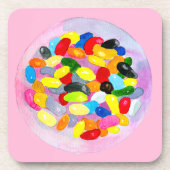 Snoep kleurrijke Sweet Jelly Lollies Bier Onderzetter (Voorkant)