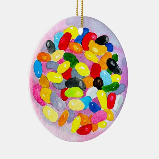 Snoep kleurrijke Sweet Jelly Lollies Keramisch Ornament (Rechts)
