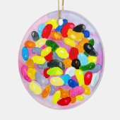 Snoep kleurrijke Sweet Jelly Lollies Keramisch Ornament (Links)