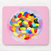 Snoep kleurrijke Sweet Jelly Lollies Muismat (Voorkant)