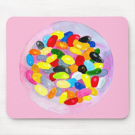 Snoep kleurrijke Sweet Jelly Lollies Muismat (Voorkant)
