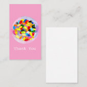Snoep kleurrijke Sweet Jelly Lollies Notitiekaartje (Voorkant / Achterkant)