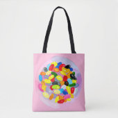 Snoep kleurrijke Sweet Jelly Lollies Tote Bag (Voorkant)