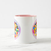 Snoep kleurrijke Sweet Jelly Lollies Tweekleurige Koffiemok (Center)