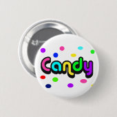 Snoep-knop Ronde Button 5,7 Cm (Voorkant /achterkant)