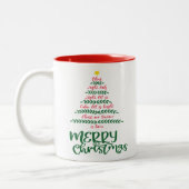 Snoep Koffee Merry kerstmis Boom decoratie mok (Links)
