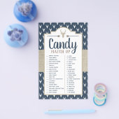 Snoep komt omhoog spel, Baby shower spel Flyer (Enkel)