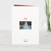 Snoep laat kerstmis vallen Grootzoon Kaart (Achterkant)