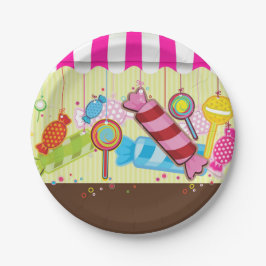 Snoep land Birthday Party paper borden Papieren Bordje