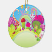 Snoep Land fantasie kerstversiering Keramisch Ornament (Links)