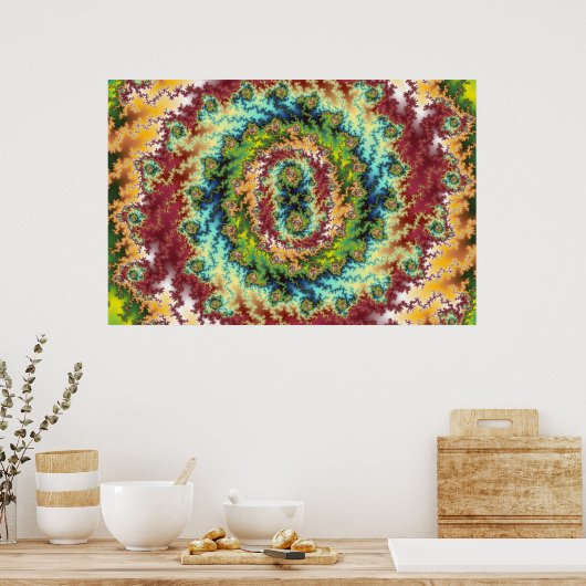 Snoep Land - Fractaal Poster (Keuken)