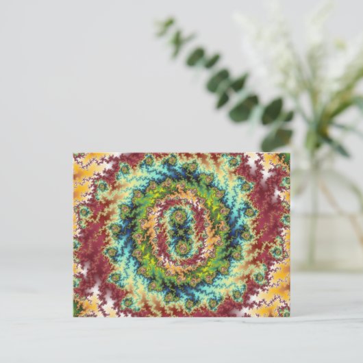 Snoep Land - Fractal Briefkaart (Staand voorkant)