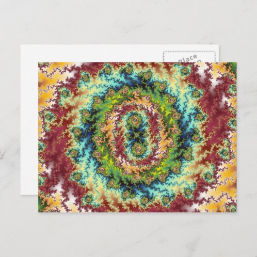 Snoep Land - Fractal Briefkaart (Voorkant / Achterkant)