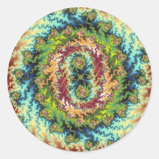 Snoep Land - Fractal Sticker (Voorkant)