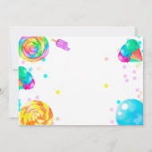 Snoep Land Girl Birthday Sweet Celebration Foto Kaart (Achterkant)