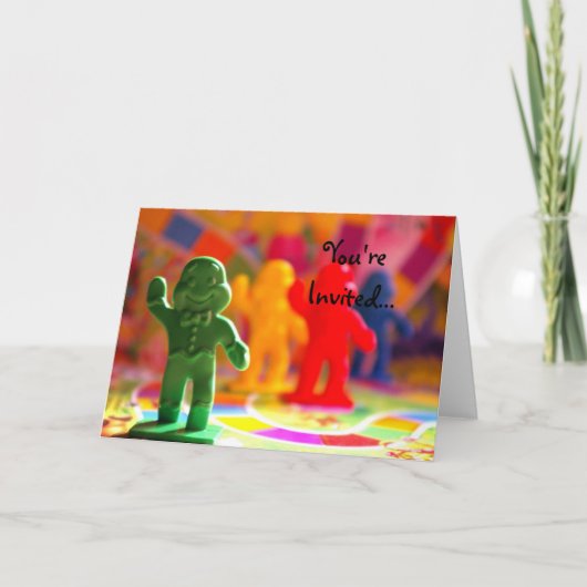 Snoep Land Kaart Invitation (Voorkant)