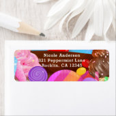 Snoep Land Party Fantasy Birthday Flyer Etiket (Insitu)