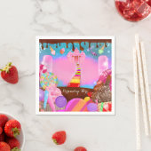 Snoep Land Party Fantasy Birthday - Gepersonalisee Servetten (Insitu)