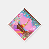 Snoep Land Party Fantasy Birthday - Gepersonalisee Servetten (Hoek)