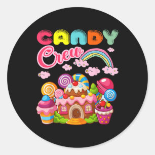 Snoep Land Snoep Crew Decorations Sweetie Snoep Sq Ronde Sticker