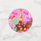 Snoep Land Sweet 16 Verjaardagsfeest Confetti (Kleine voorkant)