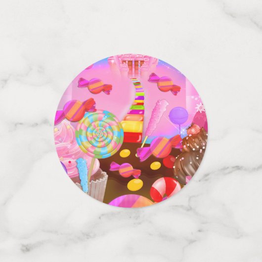 Snoep Land Sweet 16 Verjaardagsfeest Confetti (Kleine voorkant)