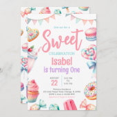 Snoep Land Sweet Birthday Kaart (Voorkant / Achterkant)