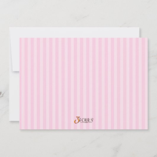 Snoep Land Sweet Shop Verjaardagsfeestje Uitnodigi Kaart (Achterkant)