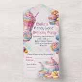 Snoep Land Verjaardagsfeest Uitnodiging Tearaway R (Binnen)