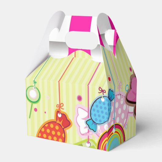 Snoep land Verjaardagsfeestgunst box Bedankdoosjes (Achterkant)