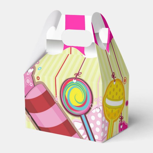 Snoep land Verjaardagsfeestgunst box Bedankdoosjes (Voorkant Zijde)