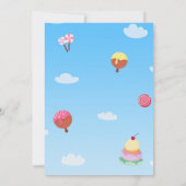 Snoep Land Verjaardagsuitnodiging Kaart (Achterkant)