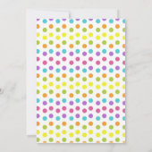 Snoep land zoete winkels verjaardagsuitnodigingen kaart (Achterkant)