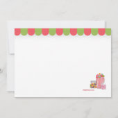 Snoep Lane Birthday Party Invitation Kaart (Achterkant)