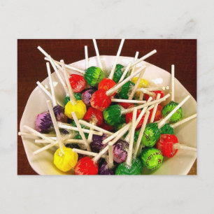 Snoep lekkernijen lolly zuigzoet snack traktatie h briefkaart
