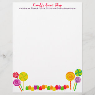 Snoep Letterhead Briefhoofd Ontwerp