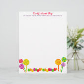 Snoep Letterhead Briefhoofd Ontwerp (Staand voorkant)