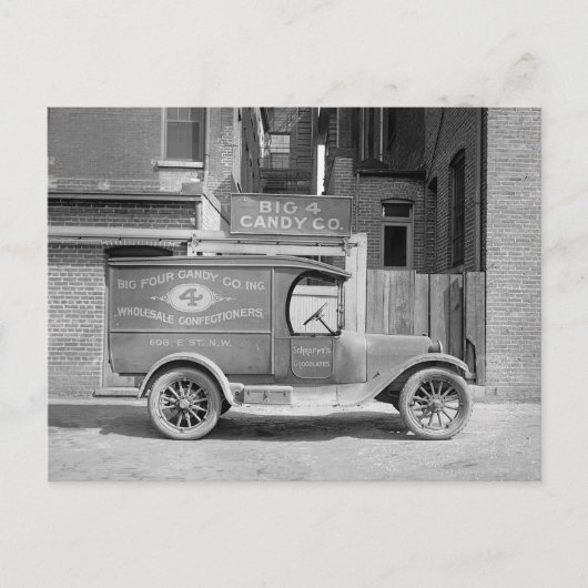 Snoep Leveringswagen, 1926 Briefkaart (Voorkant)
