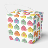 Snoep Liefde Harten Romantische woorden Patroon Bedankdoosjes (Achterkant)