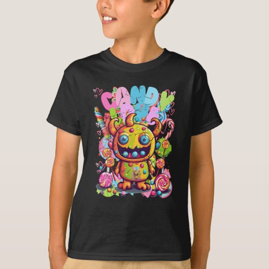 snoep liefdesmonster t-shirt (Voorkant)