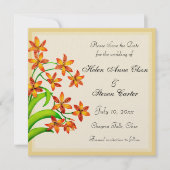 Snoep Lily Flowers Save the Date (Voorkant)