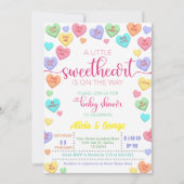 Snoep Little Sweetheart is op de weg baby shower Kaart (Voorkant)