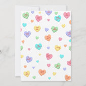 Snoep Little Sweetheart is op de weg baby shower Kaart (Achterkant)