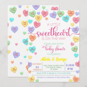 Snoep Little Sweetheart is op de weg baby shower Kaart (Voorkant / Achterkant)