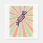 Snoep Lollie papieren servetten (Voorkant)