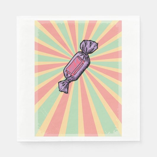 Snoep Lollie papieren servetten (Voorkant)